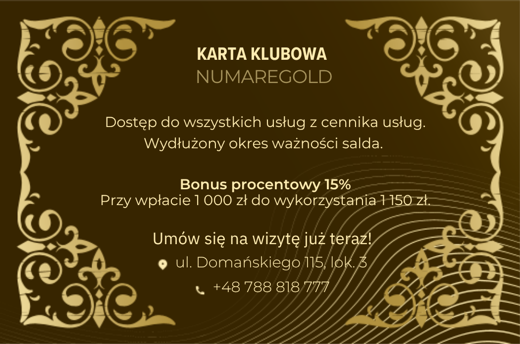 Karnet Klubu Numare — Gold — Numare Opole